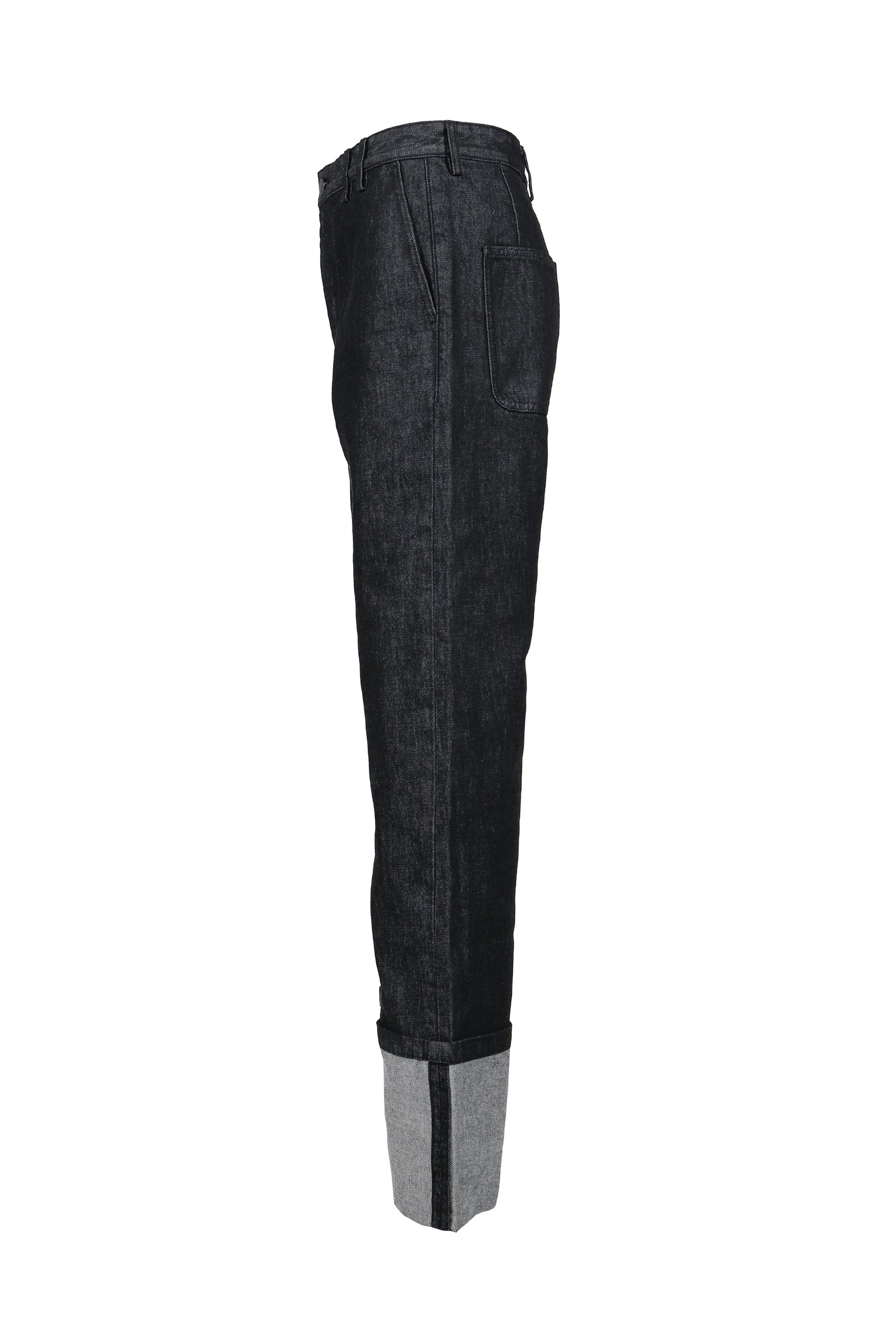 CUFF JEAN RAW / RAW BLACK - 3