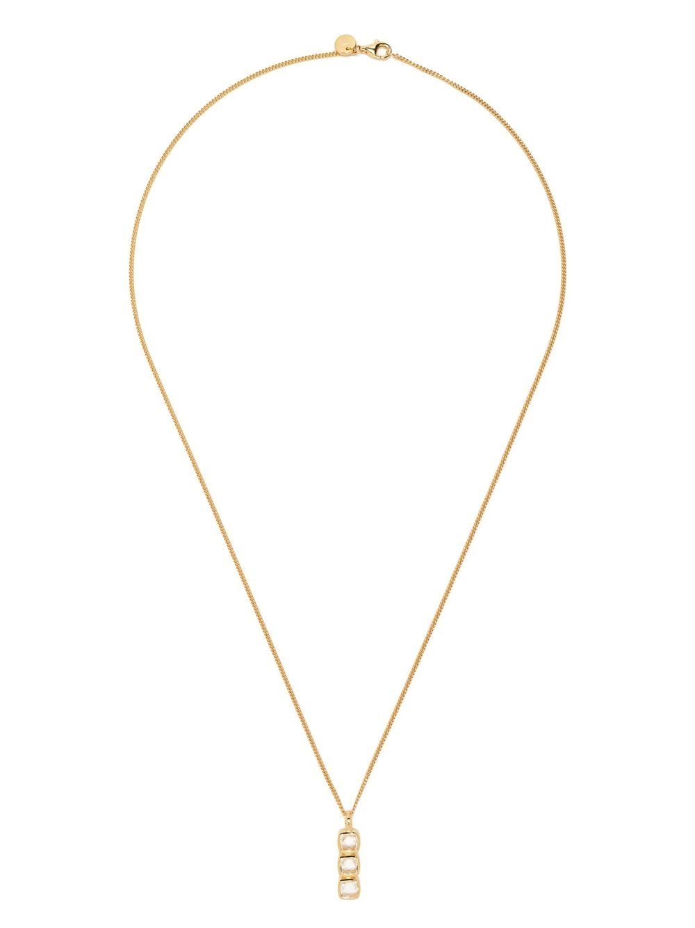 delicate crystal-embellished necklace - 3