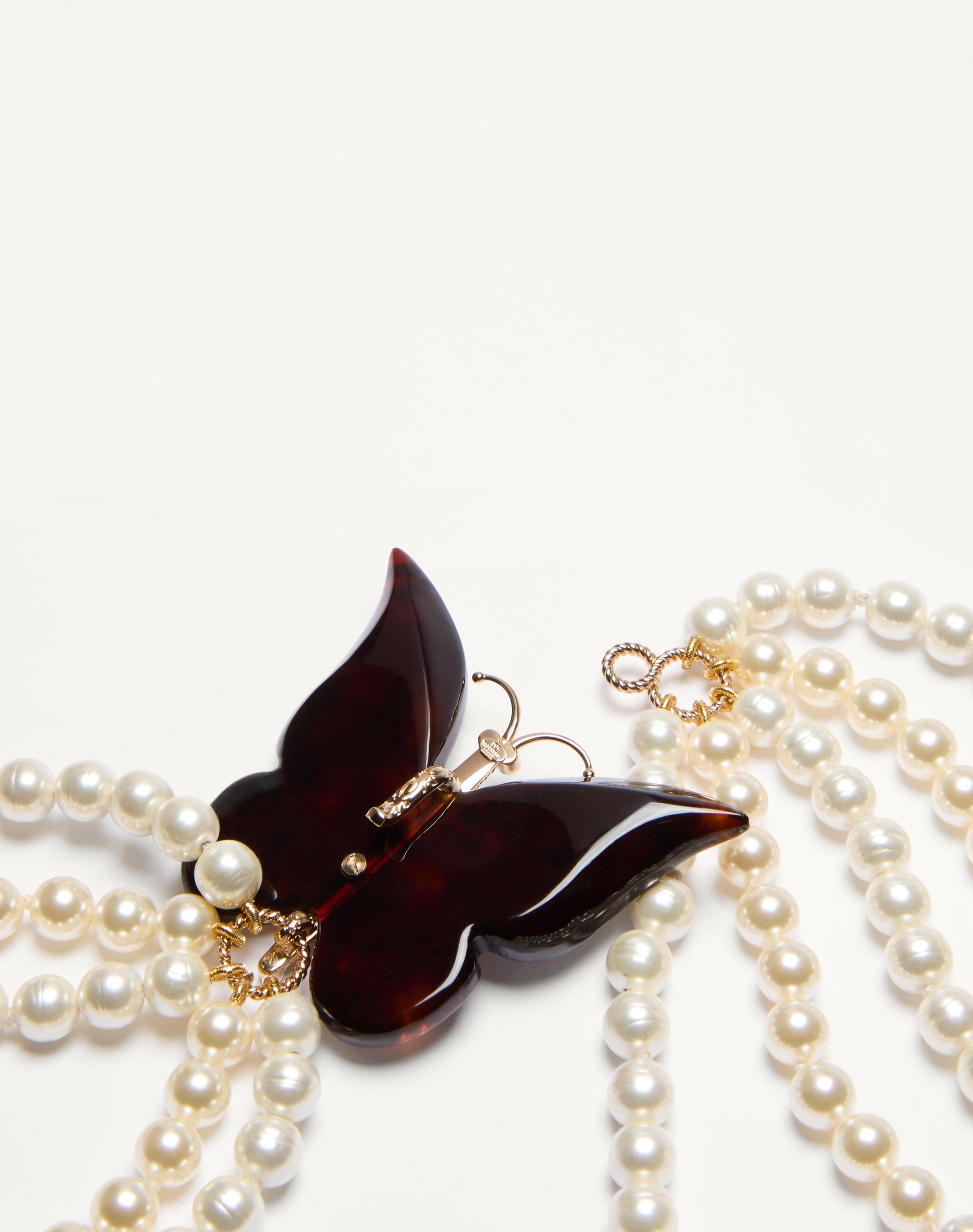 BELLAILES NECKLACE IN METAL, RESIN, PEARLS AND CRYSTALS - 5