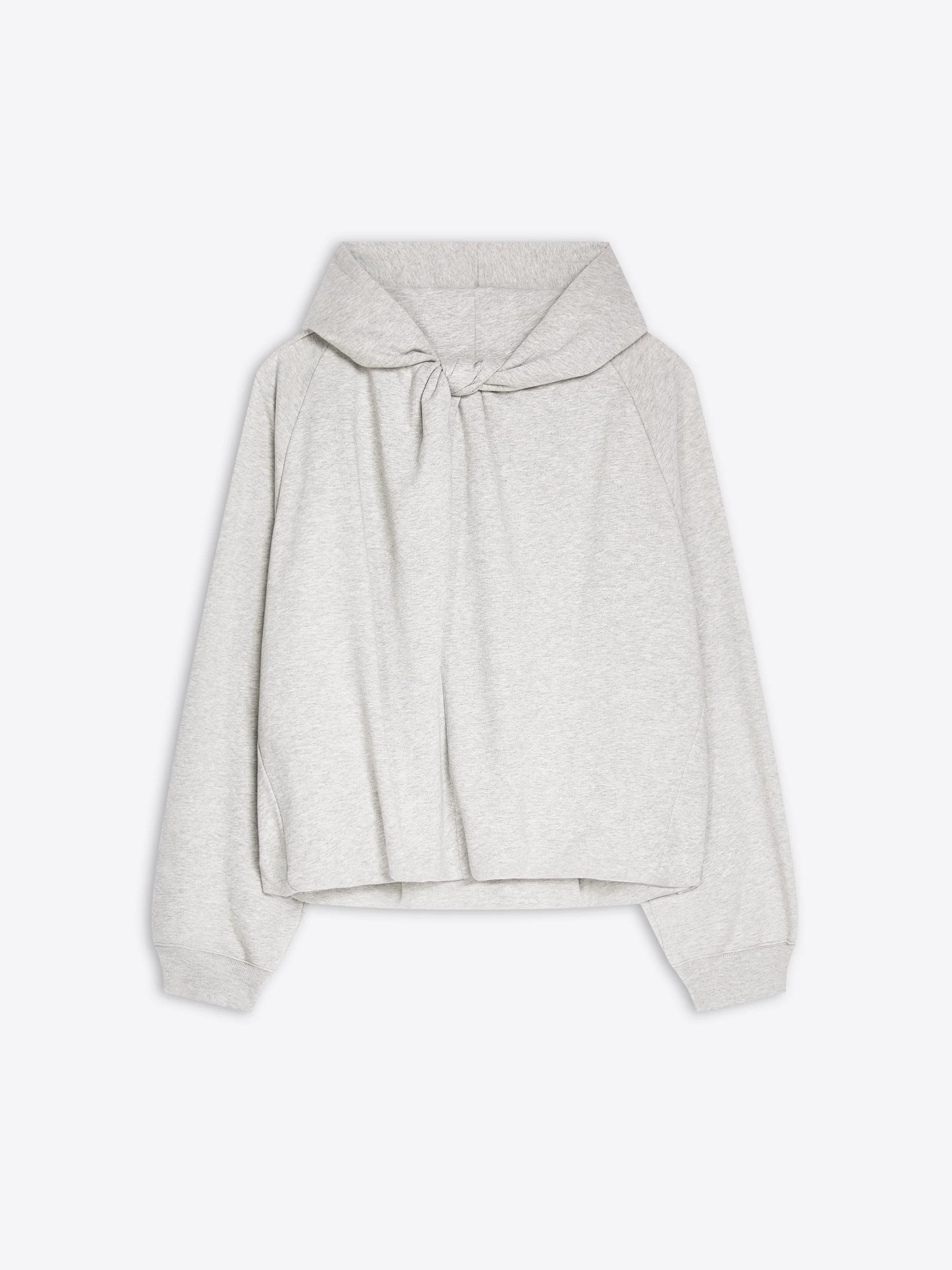 DRAPED COTTON HOODIE - 1