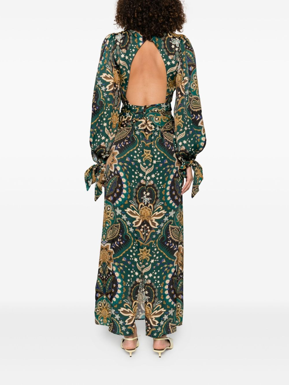 printed maxi dress - 4