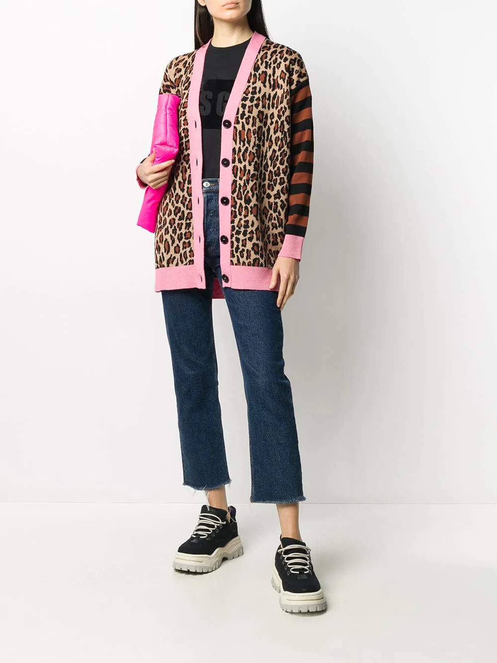 leopard-print cardigan - 2