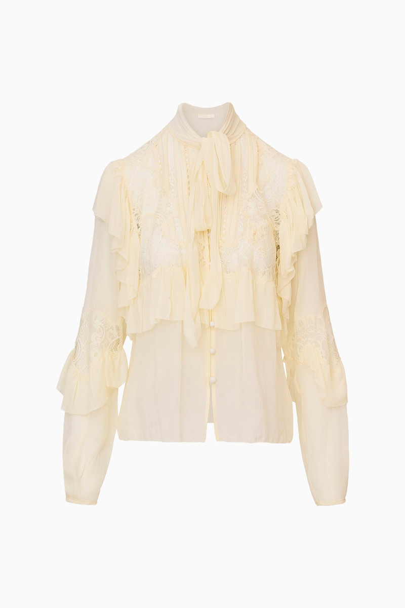 Farah Chiffon Lace Blouse 1