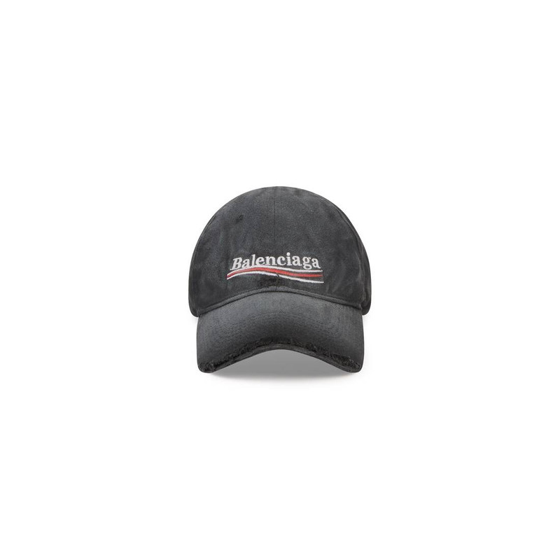 Political Campaign Destroyed Cap in Black 1