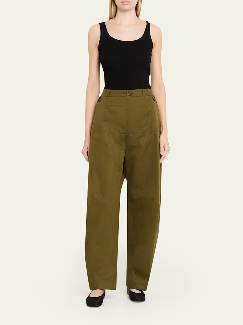 zomer Paneled Barrel-Leg Sailor Trousers outlook