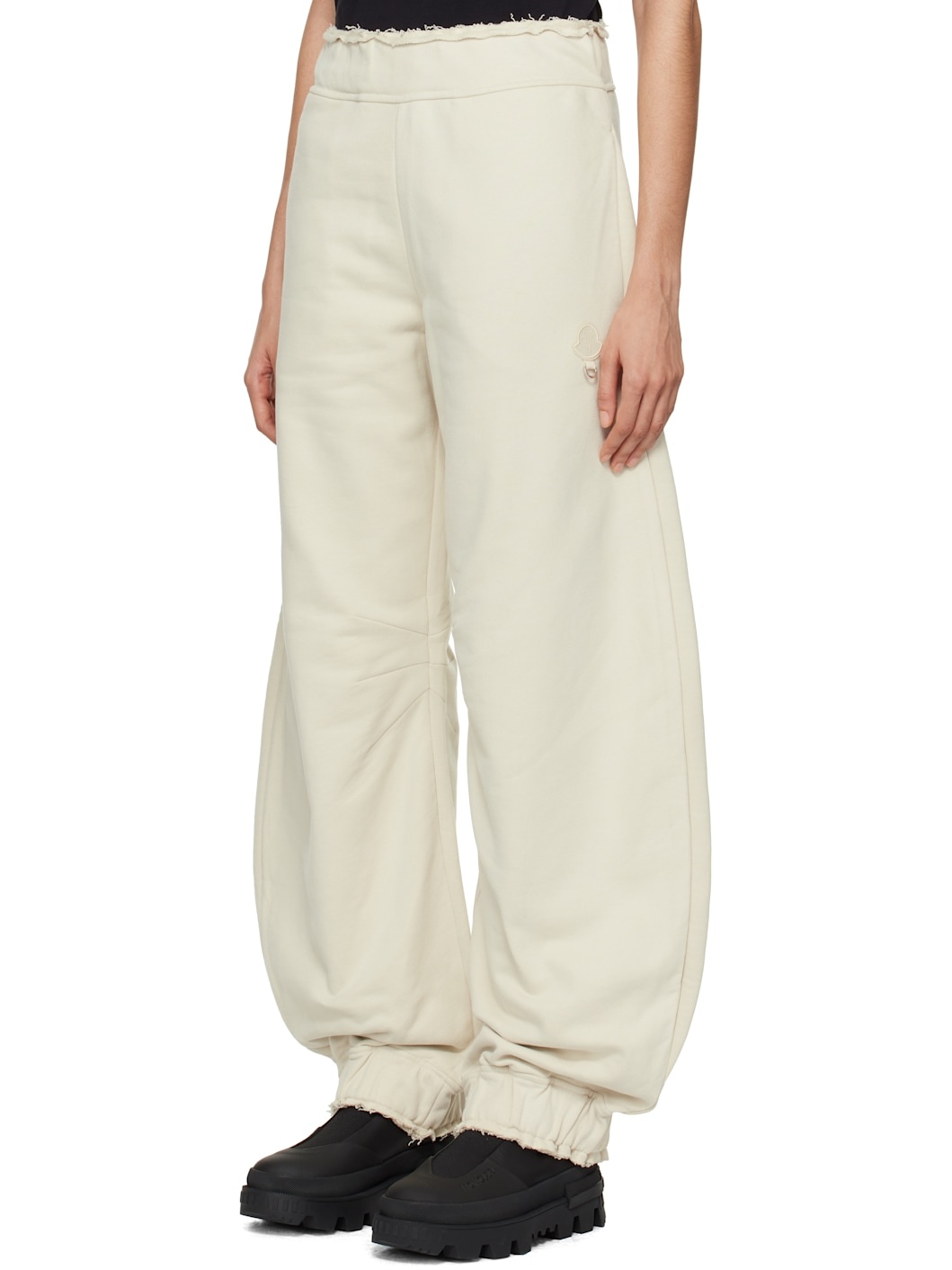 Moncler x Willow Smith Beige Raw Edge Sweatpants - 4