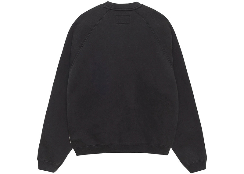 Stüssy Stussy Fleece Raglan Crew Washed Black outlook