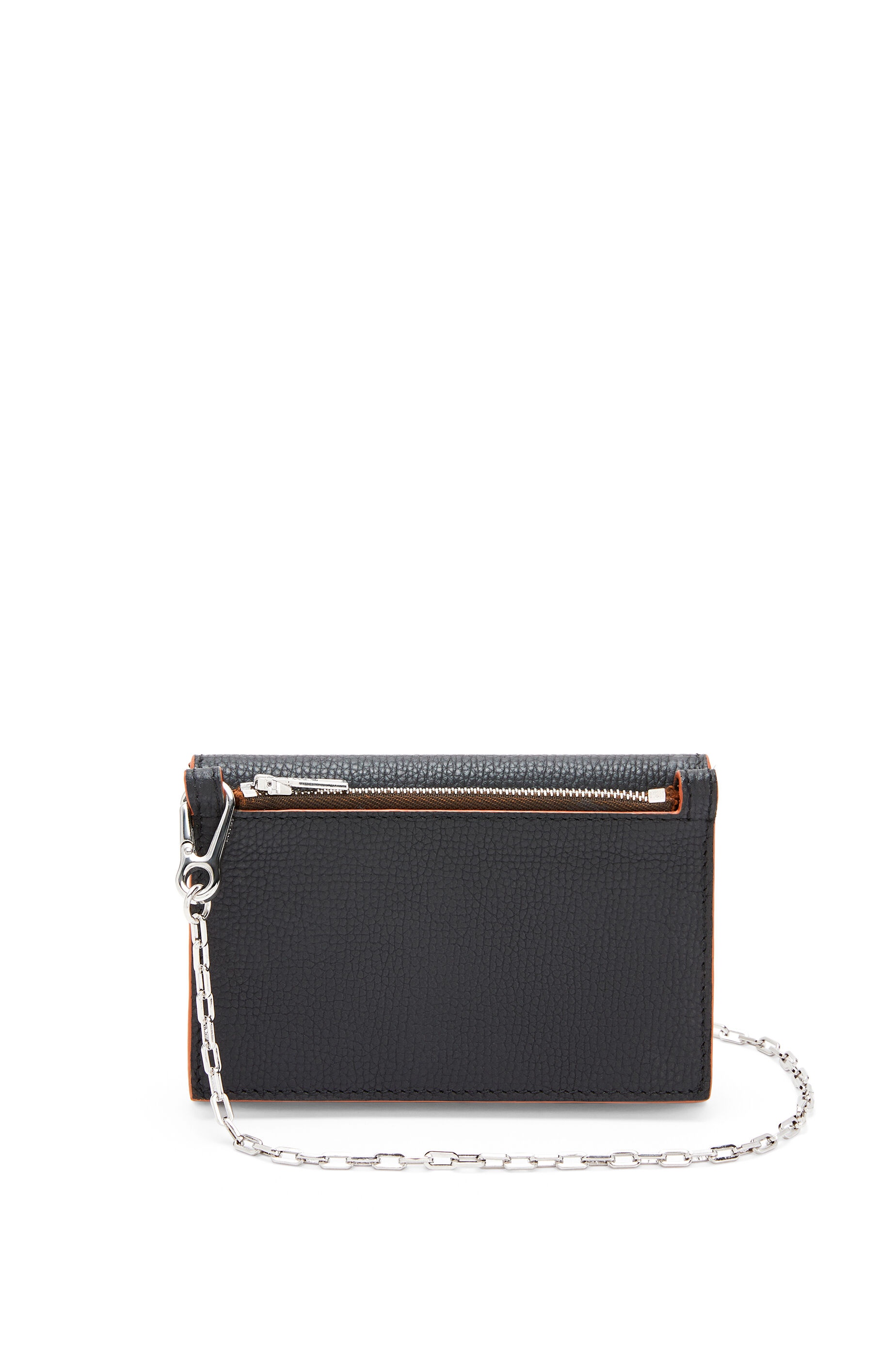 Anagram wallet on chain in pebble grain calfskin - 4