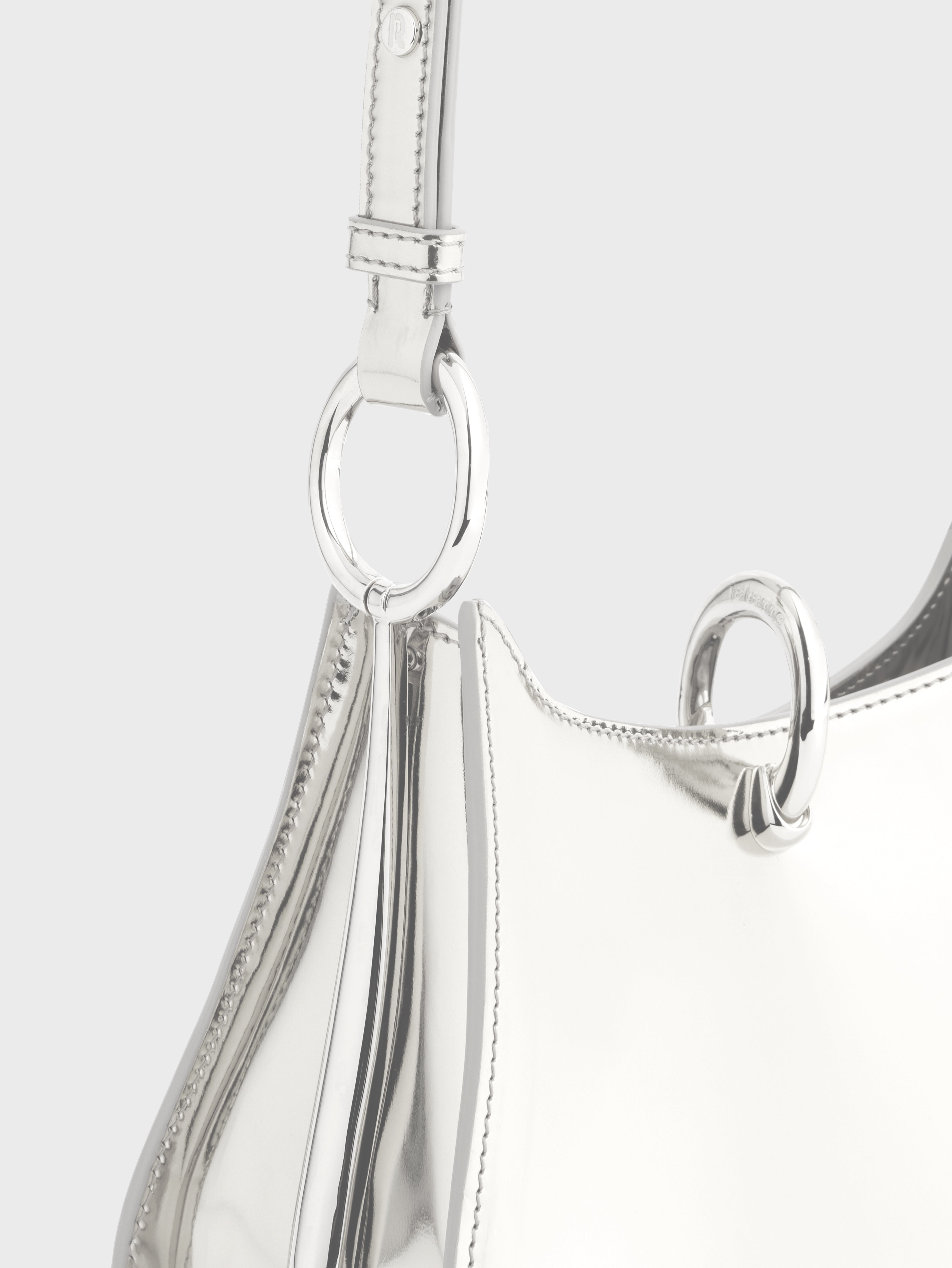 SMALL RING LEATHER BAG - 4