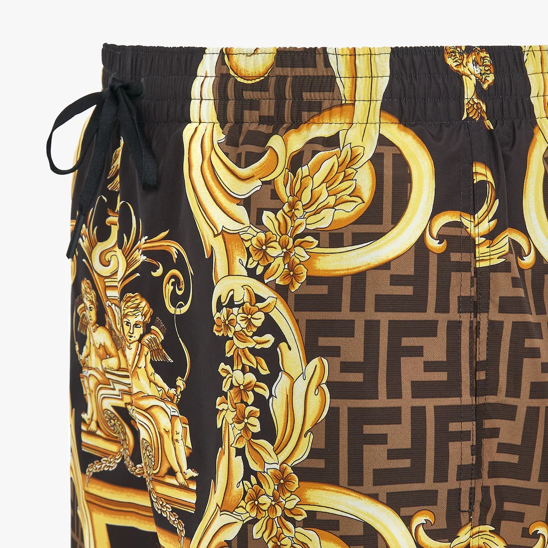 Fendace multicolor nylon shorts - 3