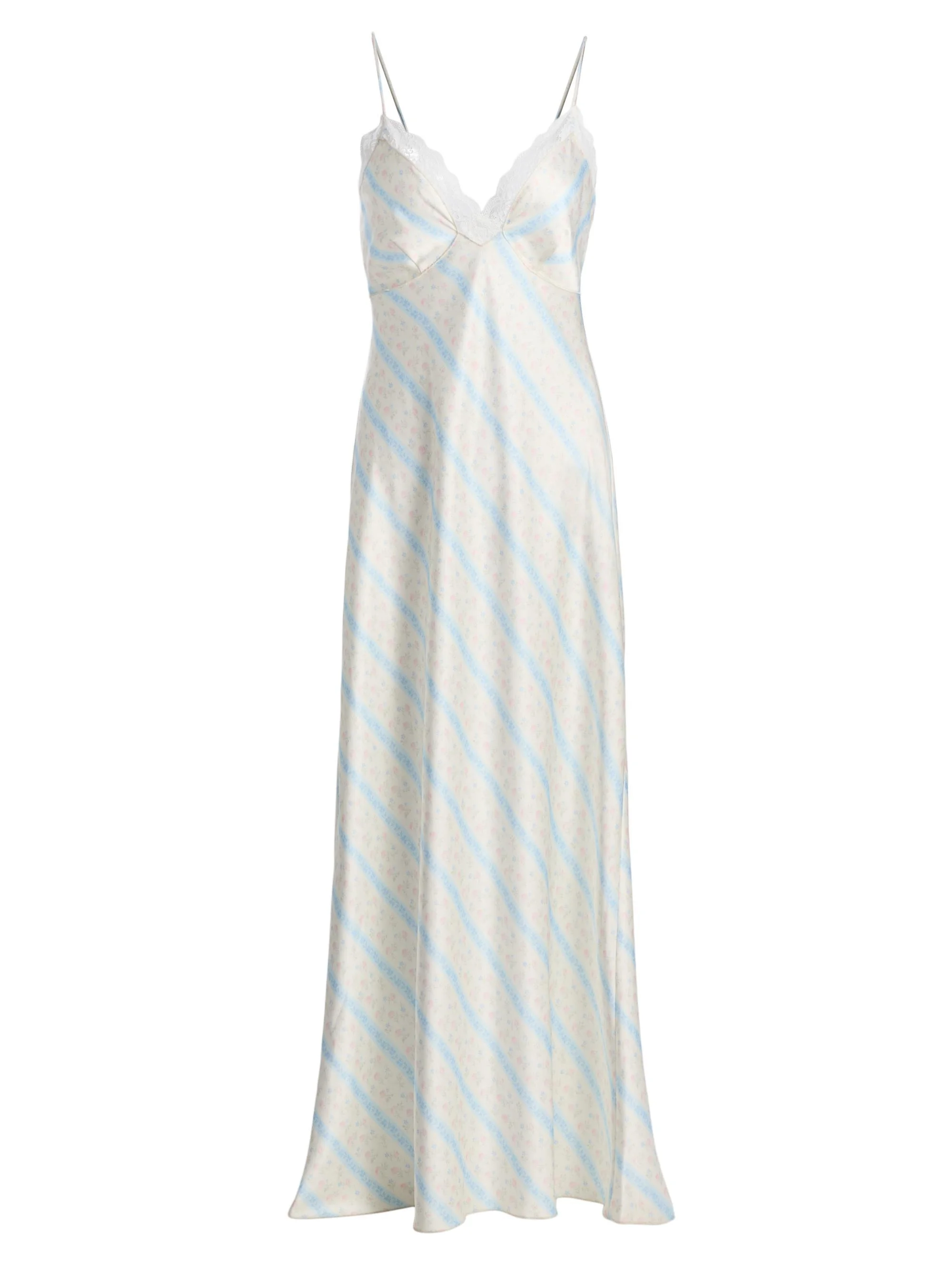 Women's Manuela Slip Maxi Dress - Cotton Skies - 1