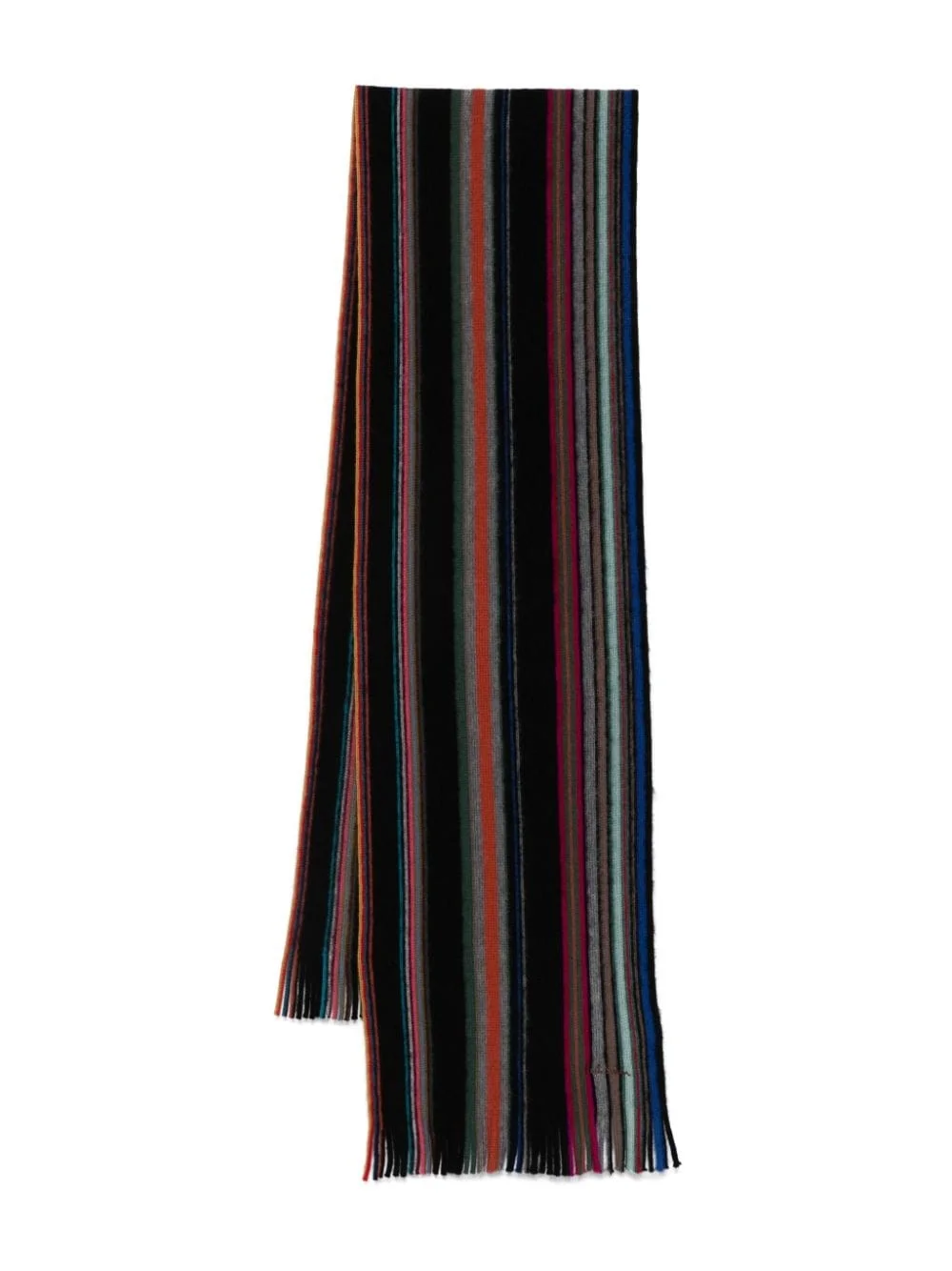 striped merino-wool scarf - 1