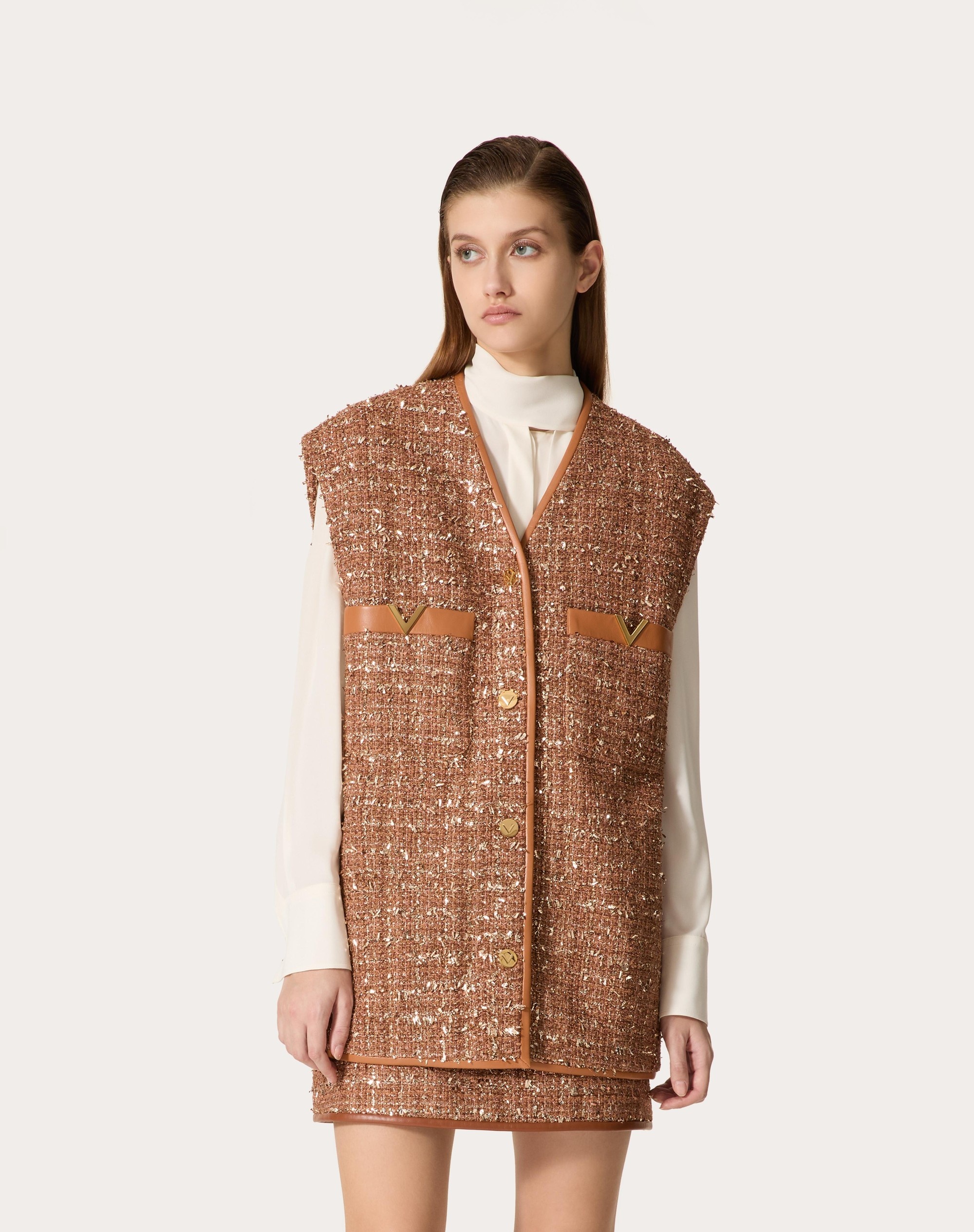 GLAZE TWEED LIGHT GILET - 3