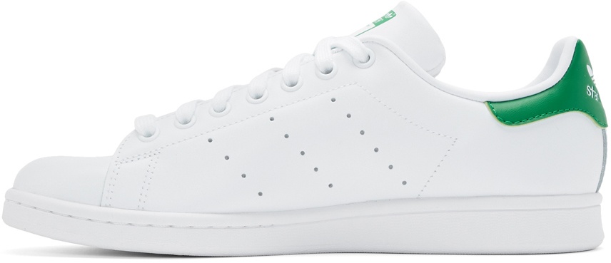 White & Green Stan Smith Sneakers - 3