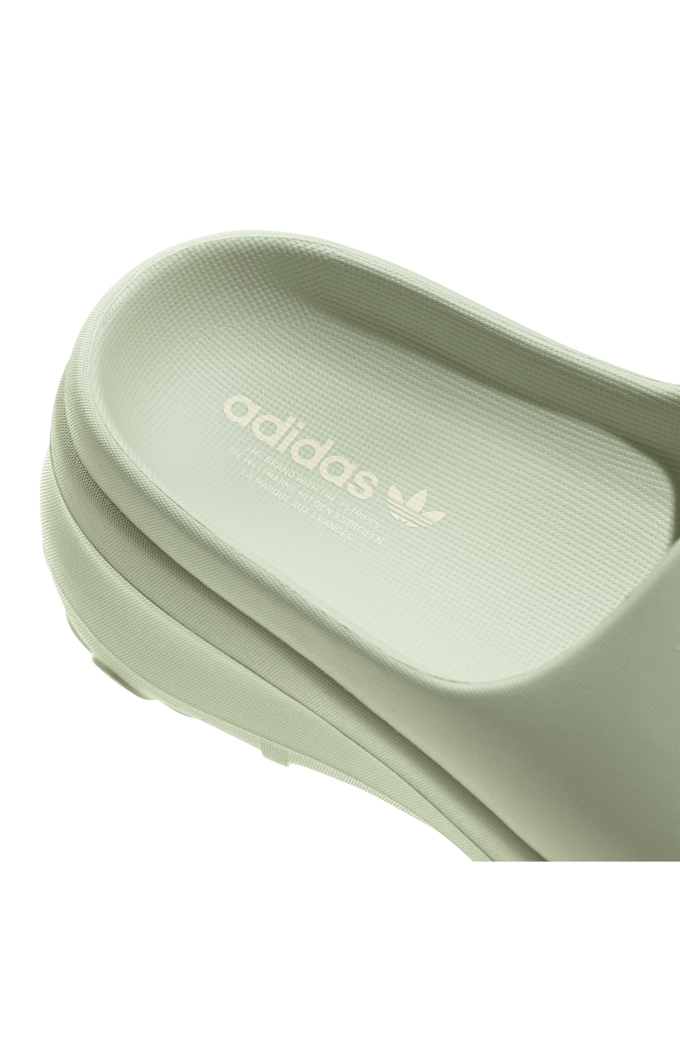 adidas Adifom Stan Smith Platform Slide in Linen Green/white/white at Nordstrom - 8