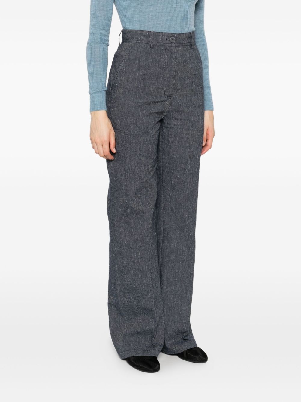 button-fly trousers - 3