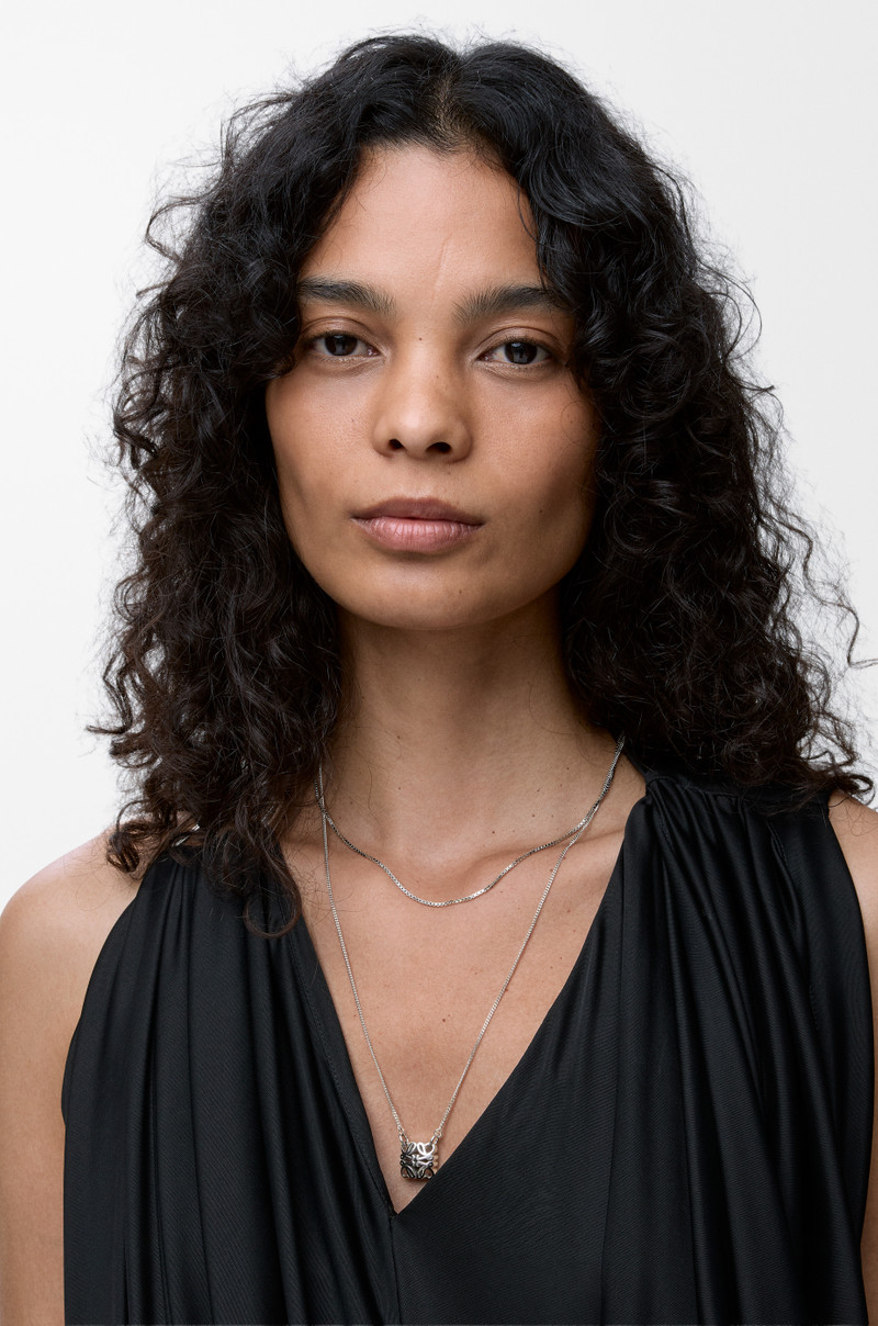 Loewe Anagram Bombé necklace in sterling silver outlook