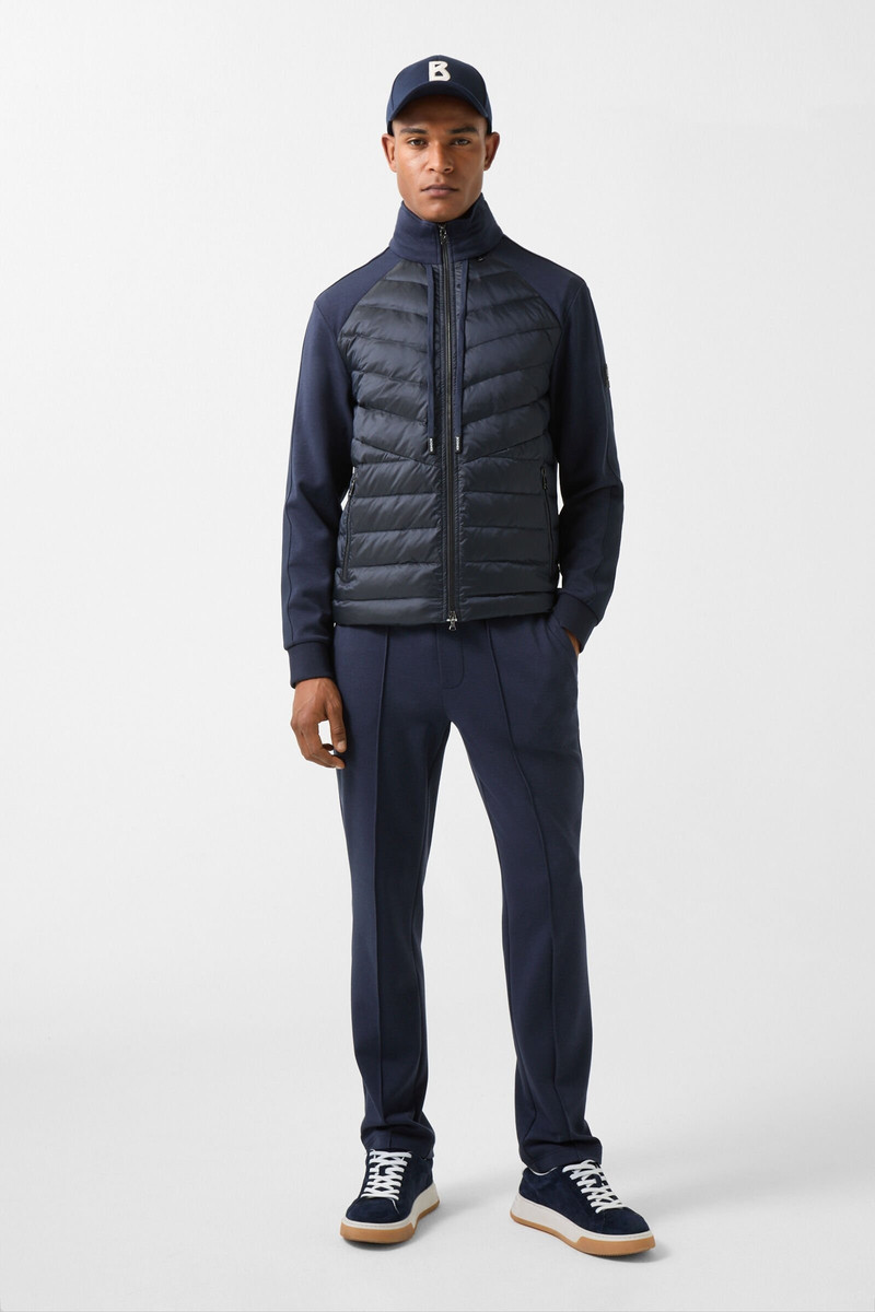 BOGNER Baker Down sweatshirt jacket in Navy blue outlook