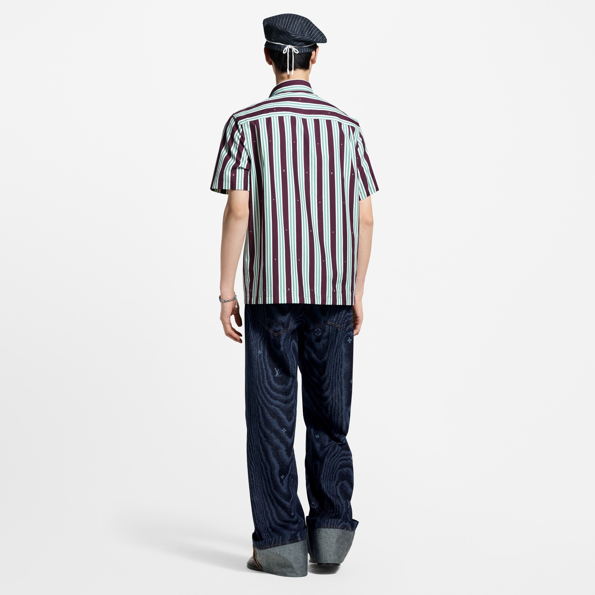 Striped Short-Sleeved Shirt - 3