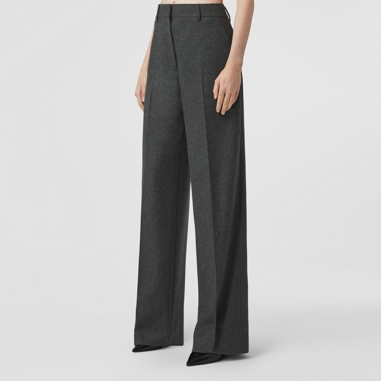 Wool Wide-leg Trousers - 5