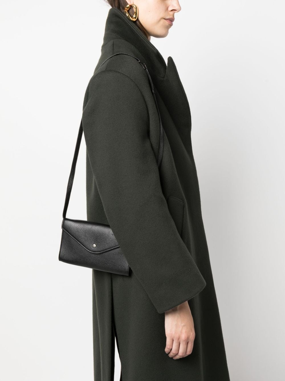 Enveloppe leather shoulder bag - 4