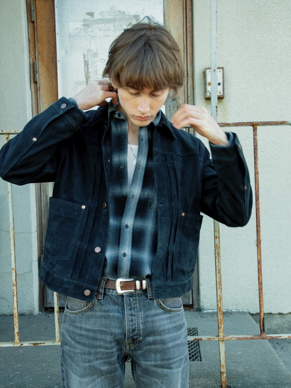 Julian Worker Shadow Check Shirt Black - 2