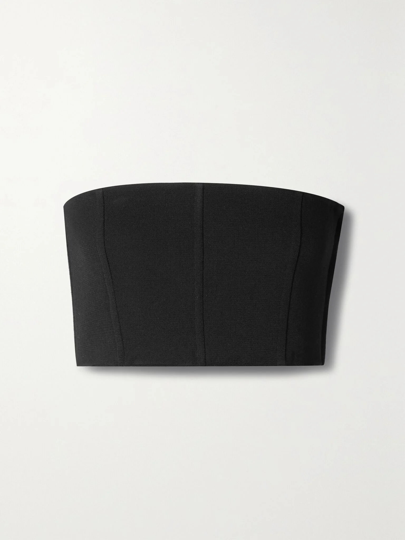 Hilde wool-blend bandeau top Black - 1