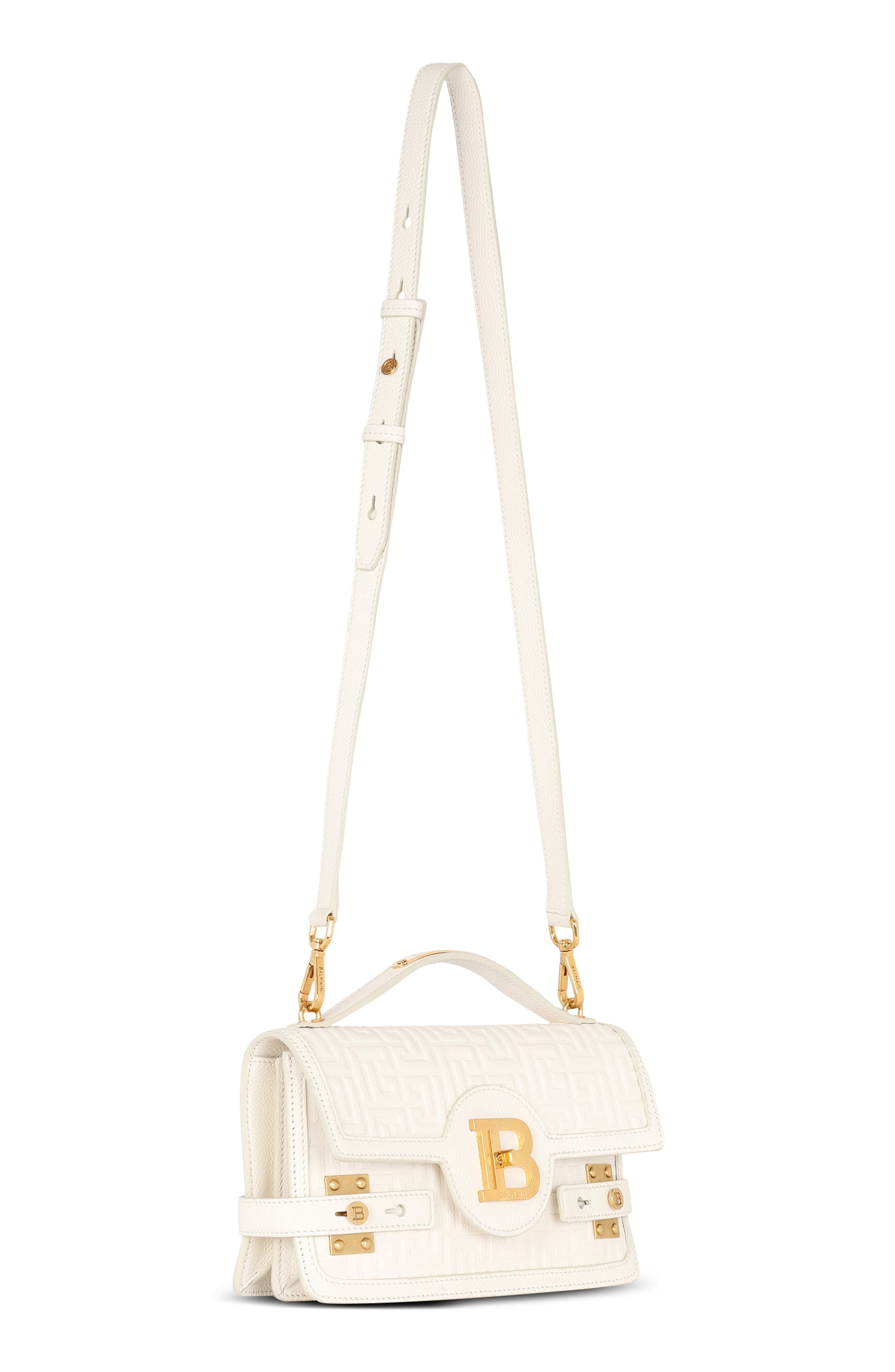 B-Buzz 24 Monogram Embossed Leather Top Handle Bag - 5