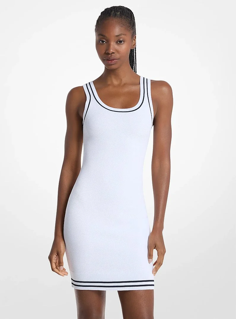 Textured Knit Mini Dress - 1