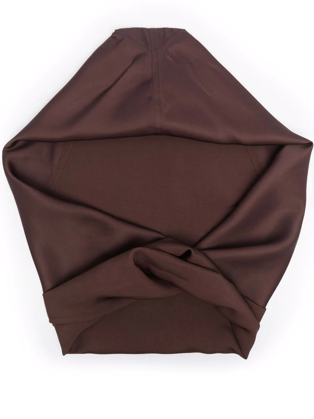 tie front hooded scarf - 1