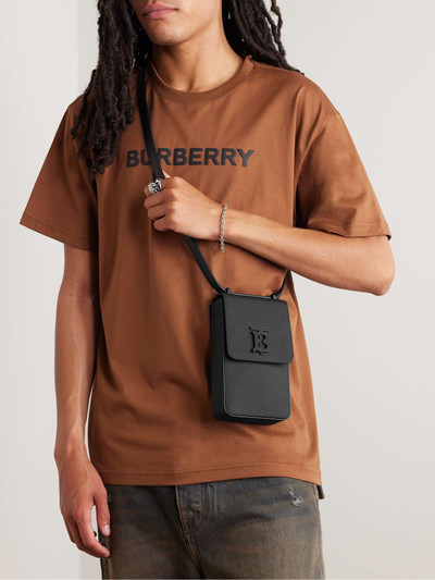 Burberry Full-Grain Leather Phone Pouch outlook