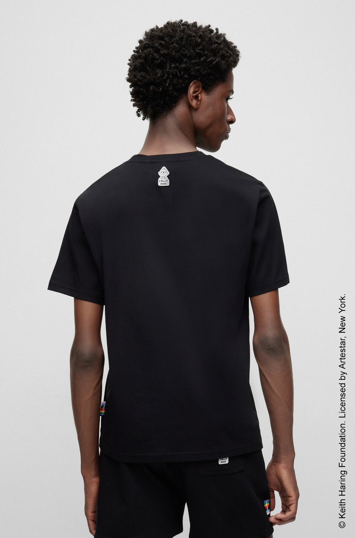 BOSS X KEITH HARING GENDER-NEUTRAL T-SHIRT WITH SPECIAL LOGO ARTWORK - 6