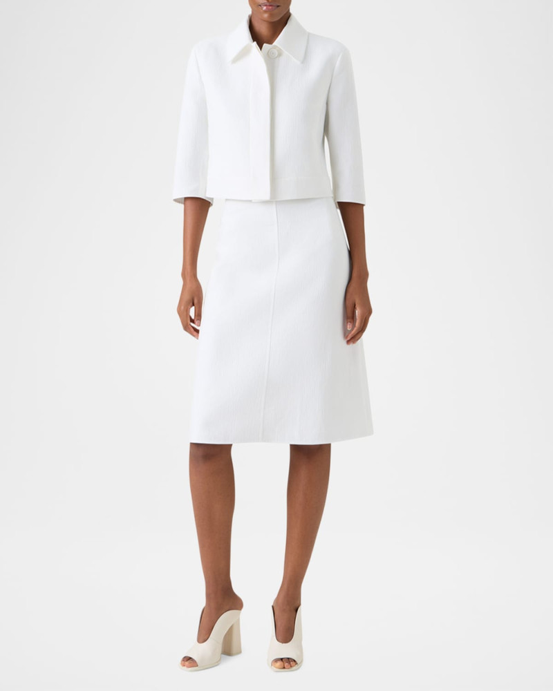 AKRIS Lewitt Cropped Double-Face Cotton Jacket outlook