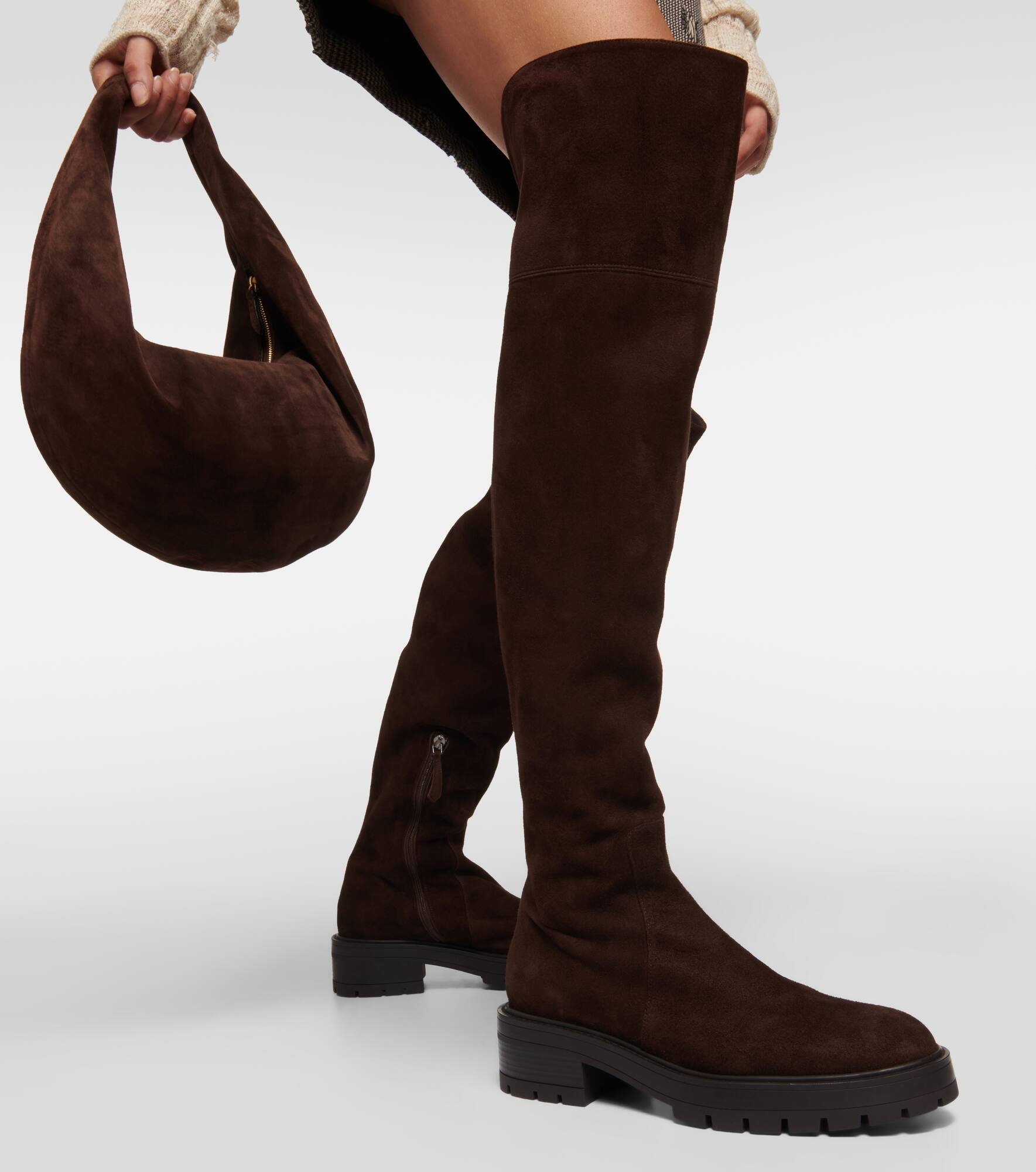 Whitney suede knee-high boots - 4