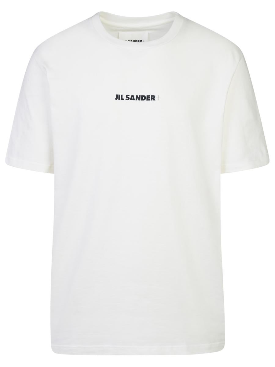 JIL SANDER WHITE COTTON T-SHIRT - 1