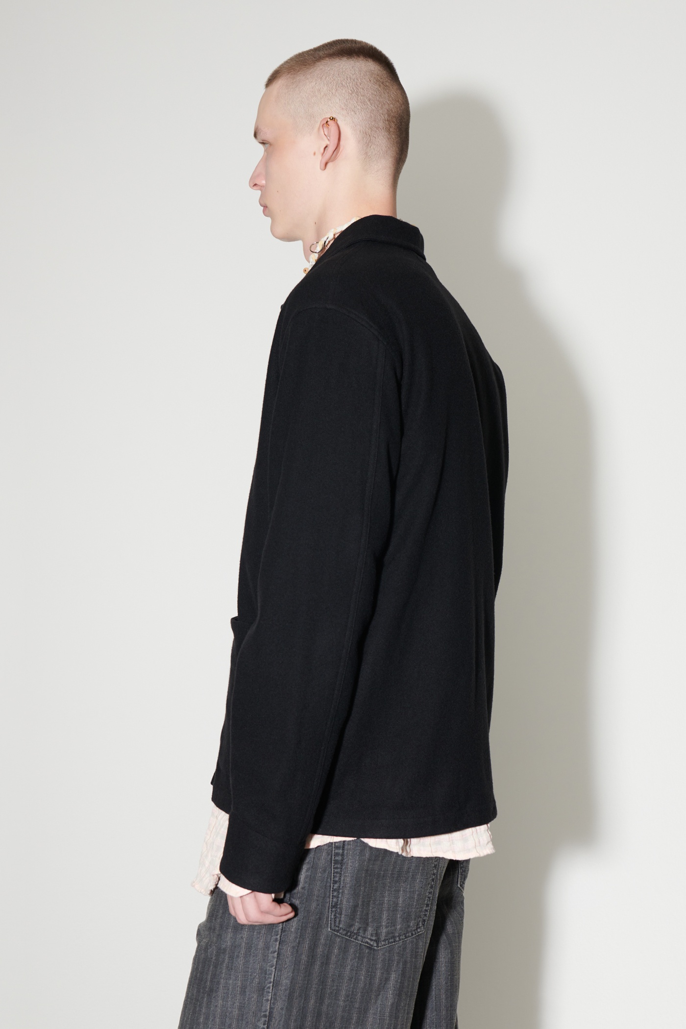 Archive Box Jacket Black Wool - 4