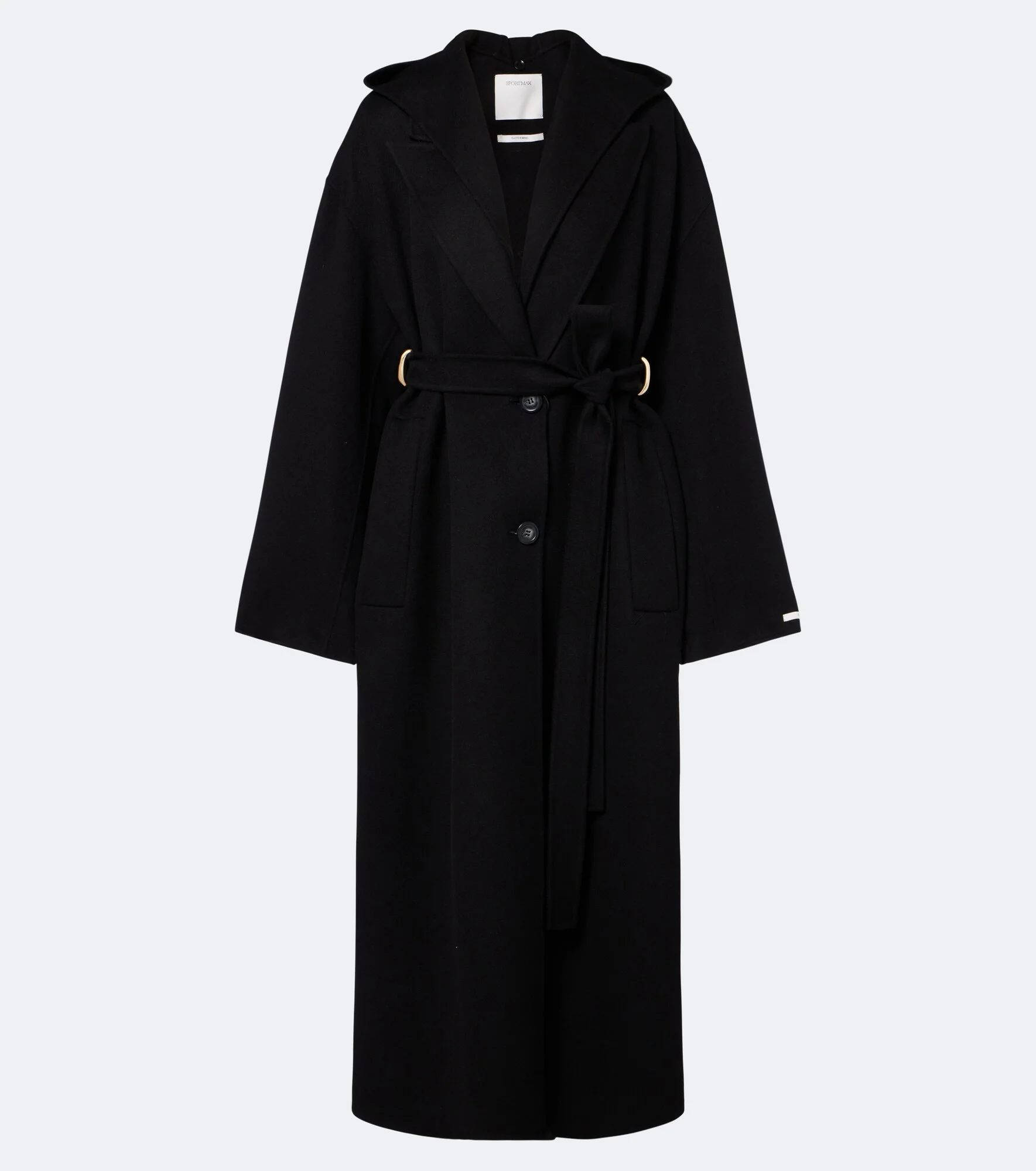 Hooded virgin wool coat - 1
