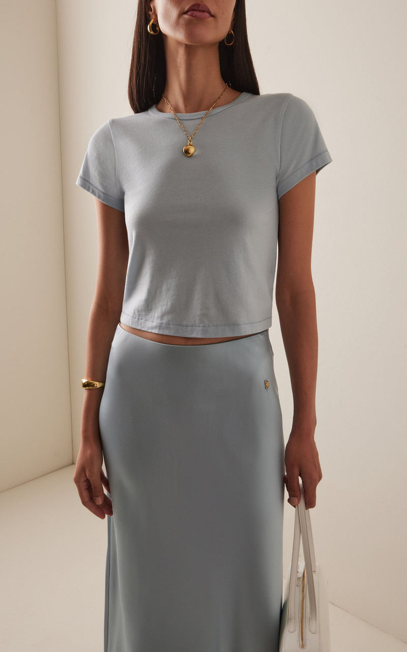 ÉTERNE Cotton-Modal Baby T-Shirt blue outlook
