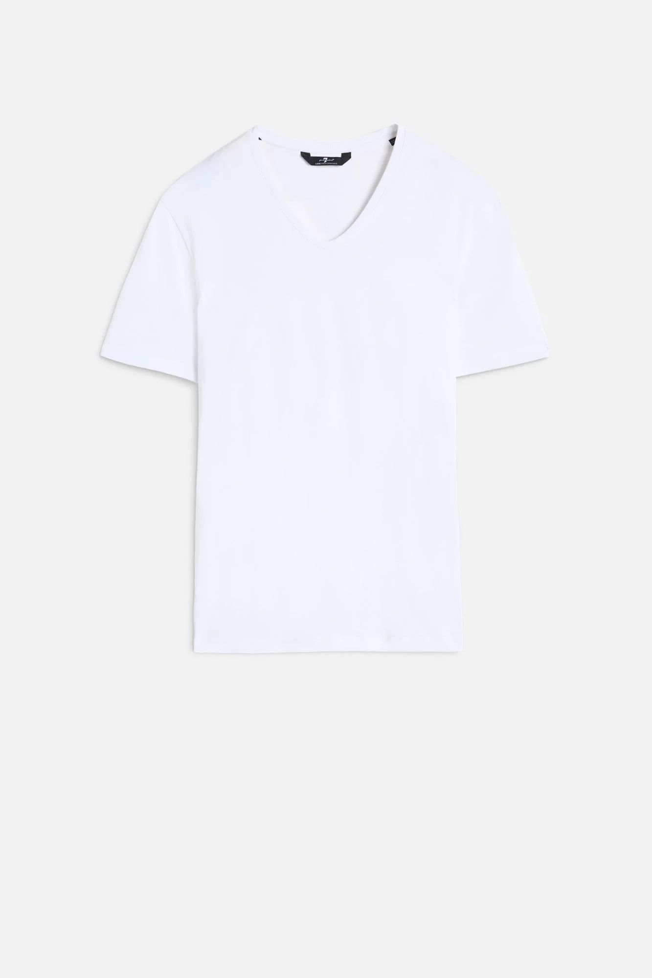 Luxe Performance V-Neck Tee in White - 1