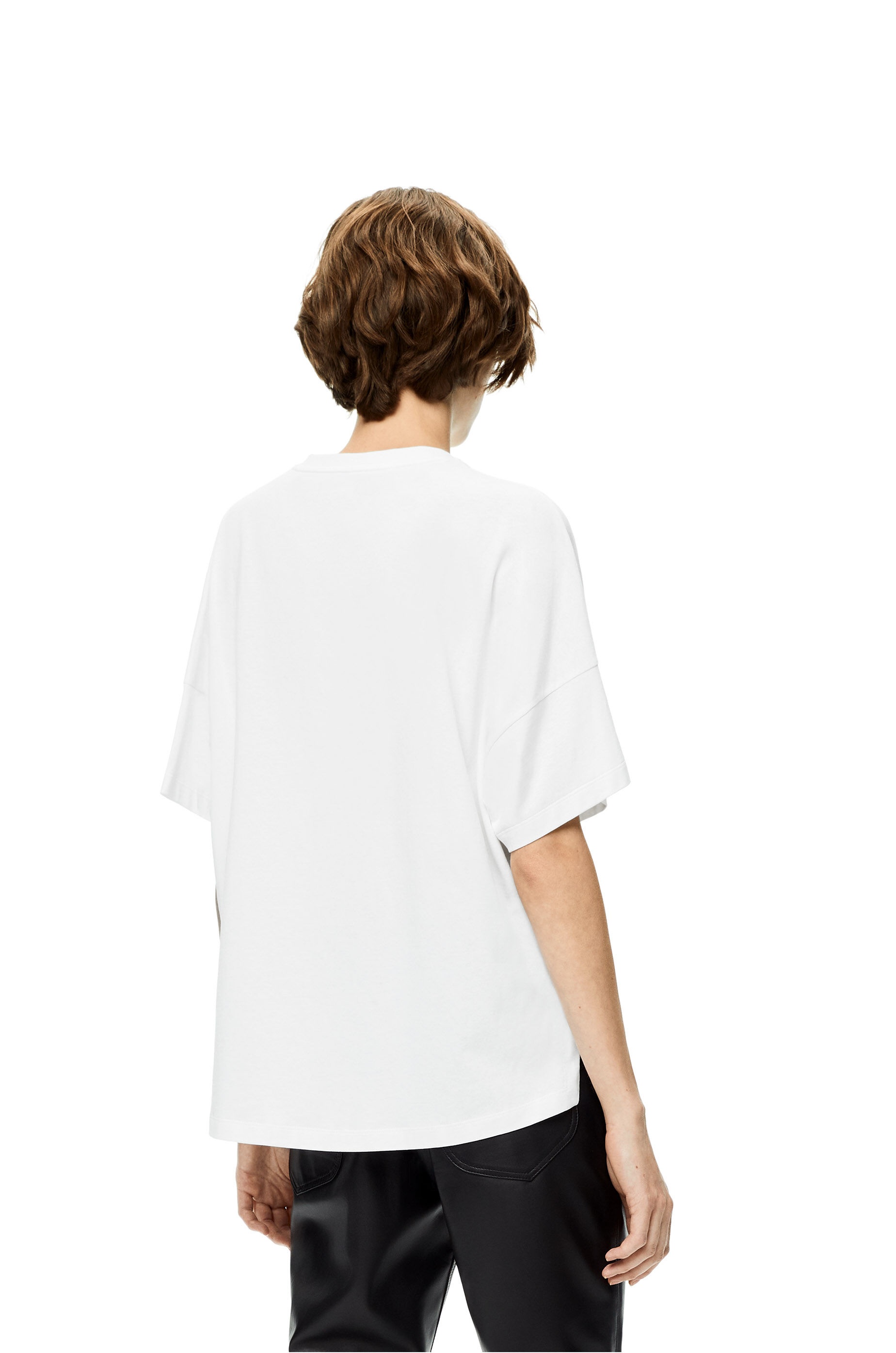 Short oversize Anagram T-shirt in cotton - 4