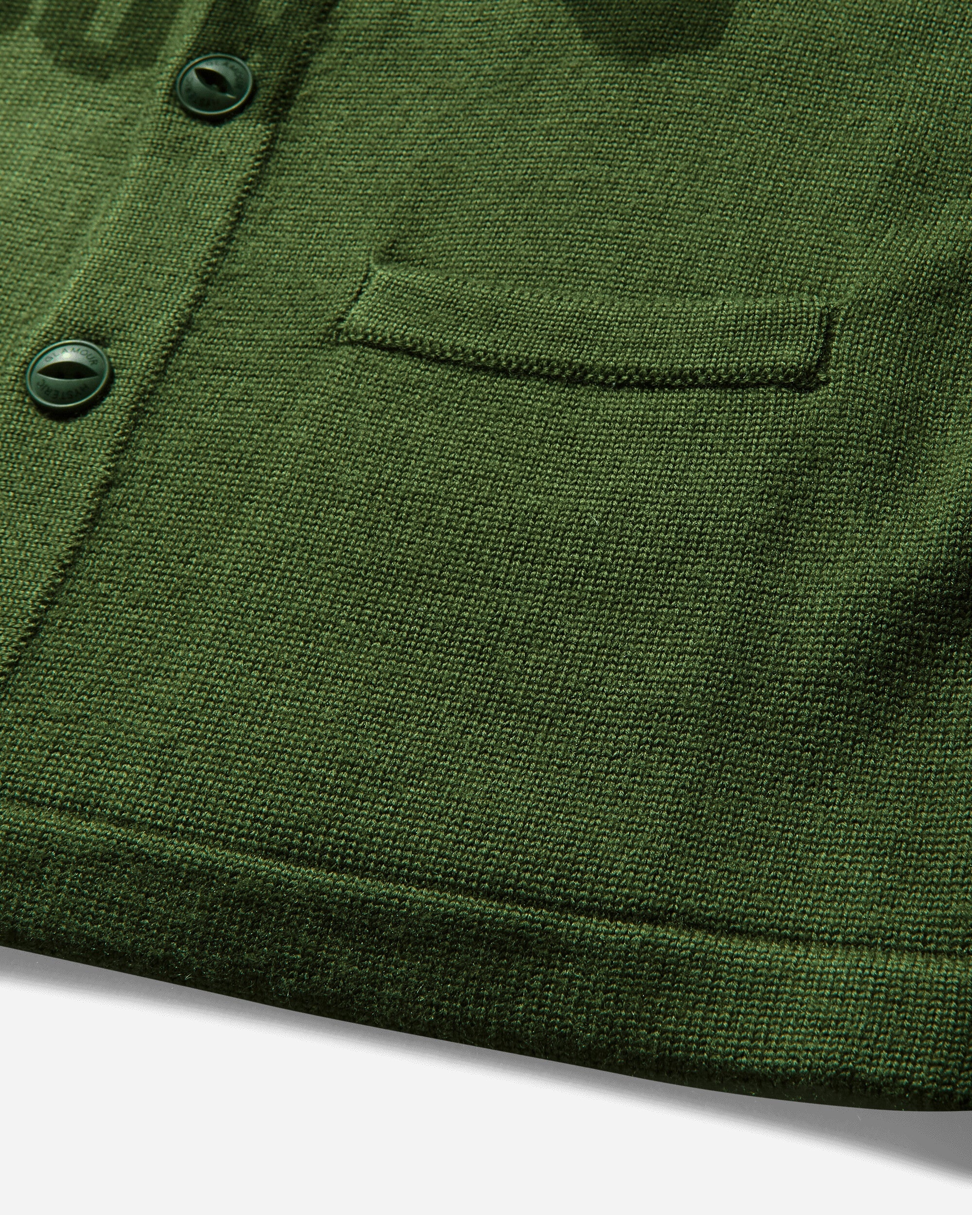 Men's See No Evil Cardigan Green - 4
