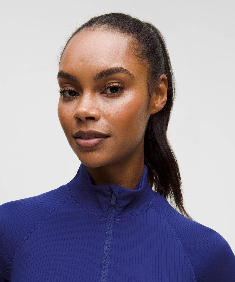 It's Rulu Ribbed Cropped Half Zip *Updated 4