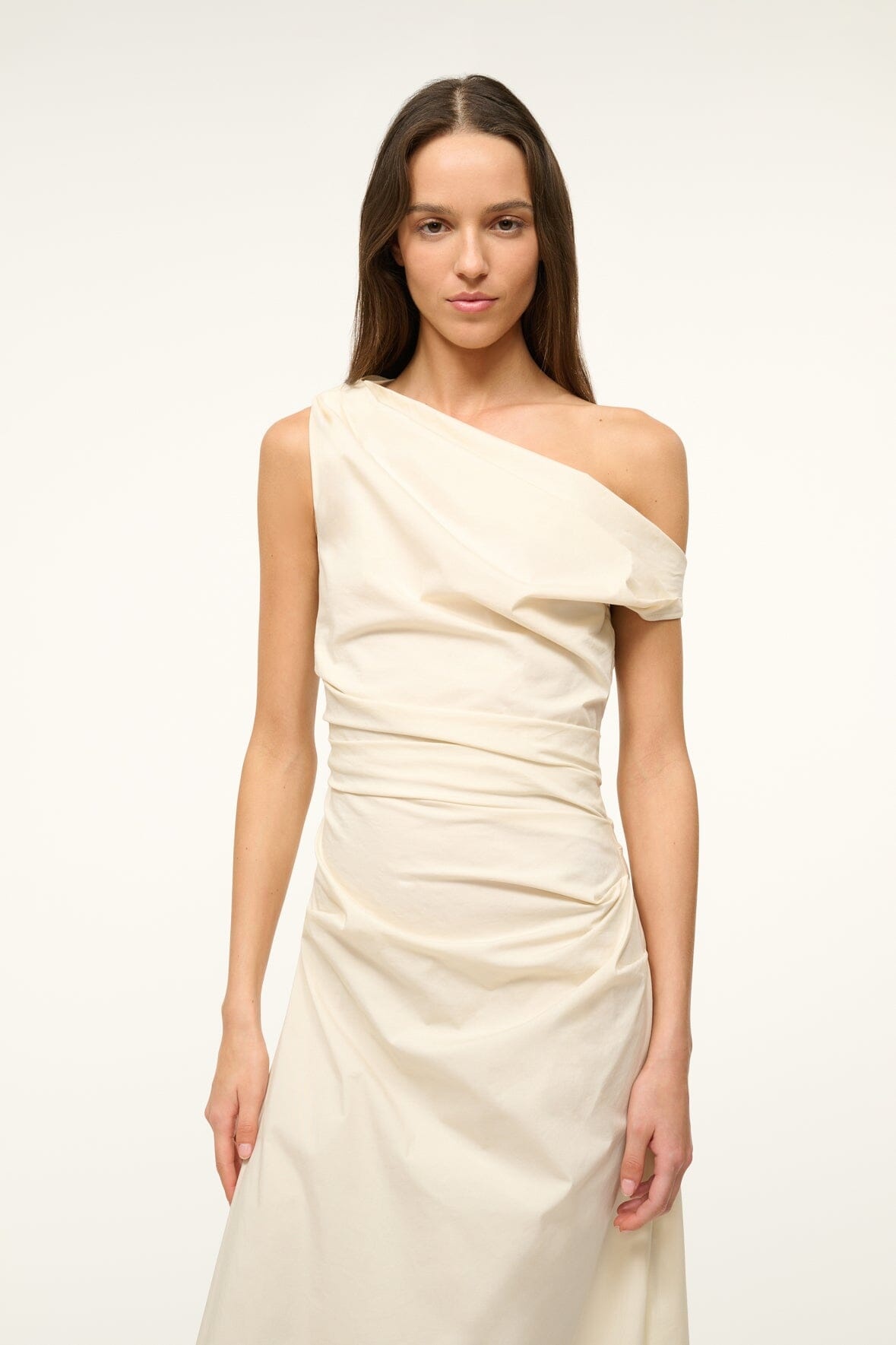 STAUD MAXI PHARE DRESS BUTTERCREAM - 5