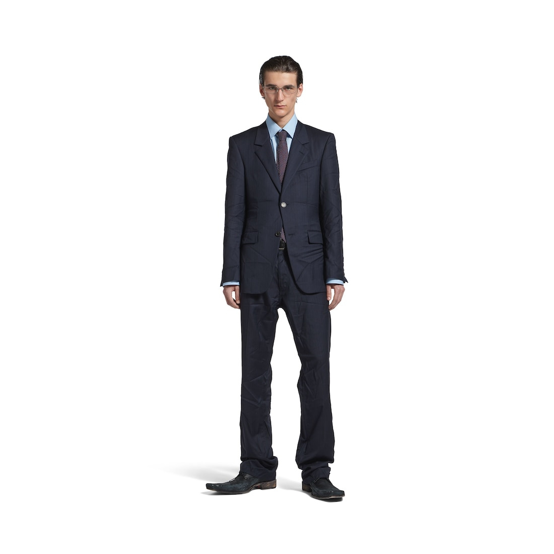 Men's Standard Tailored Jacket in Dark Navy - 2