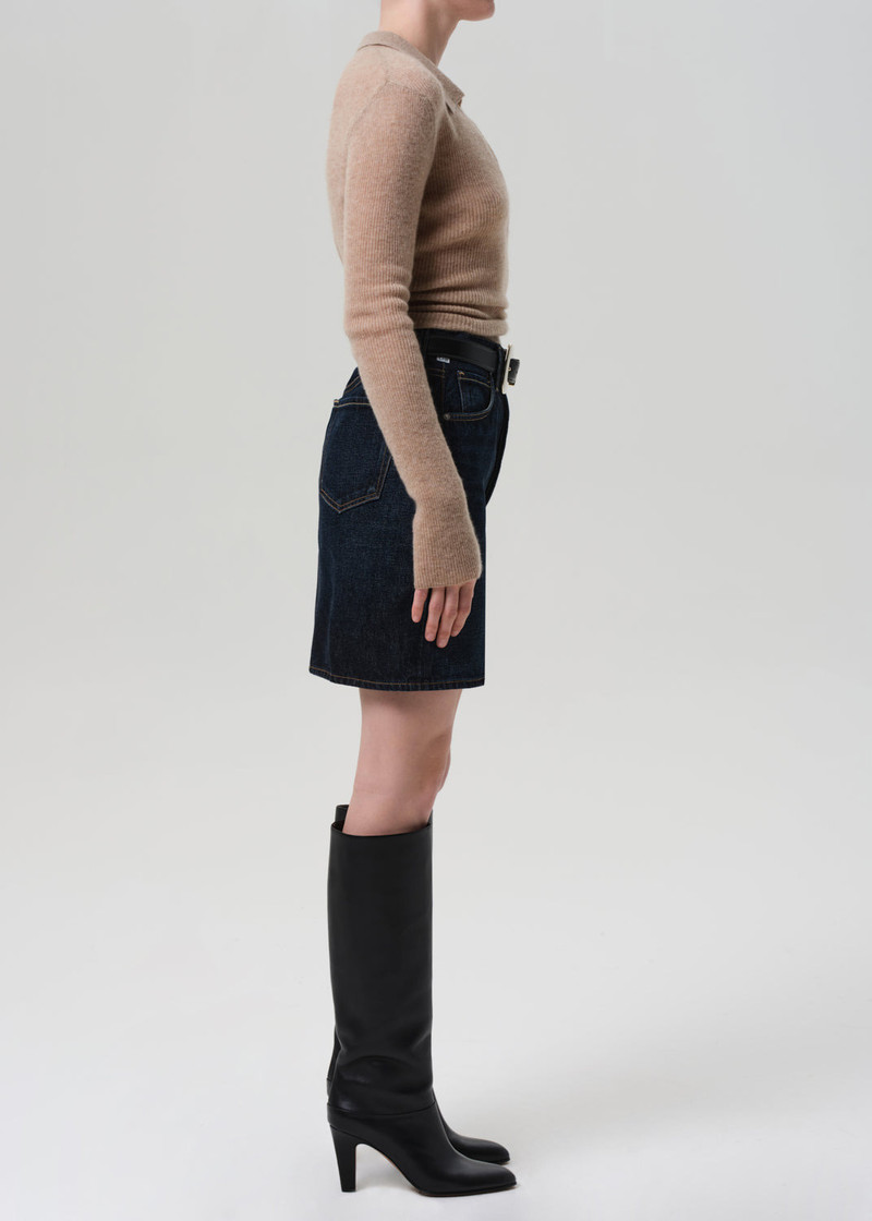 Etta Pencil Skirt In Deep Azure 4
