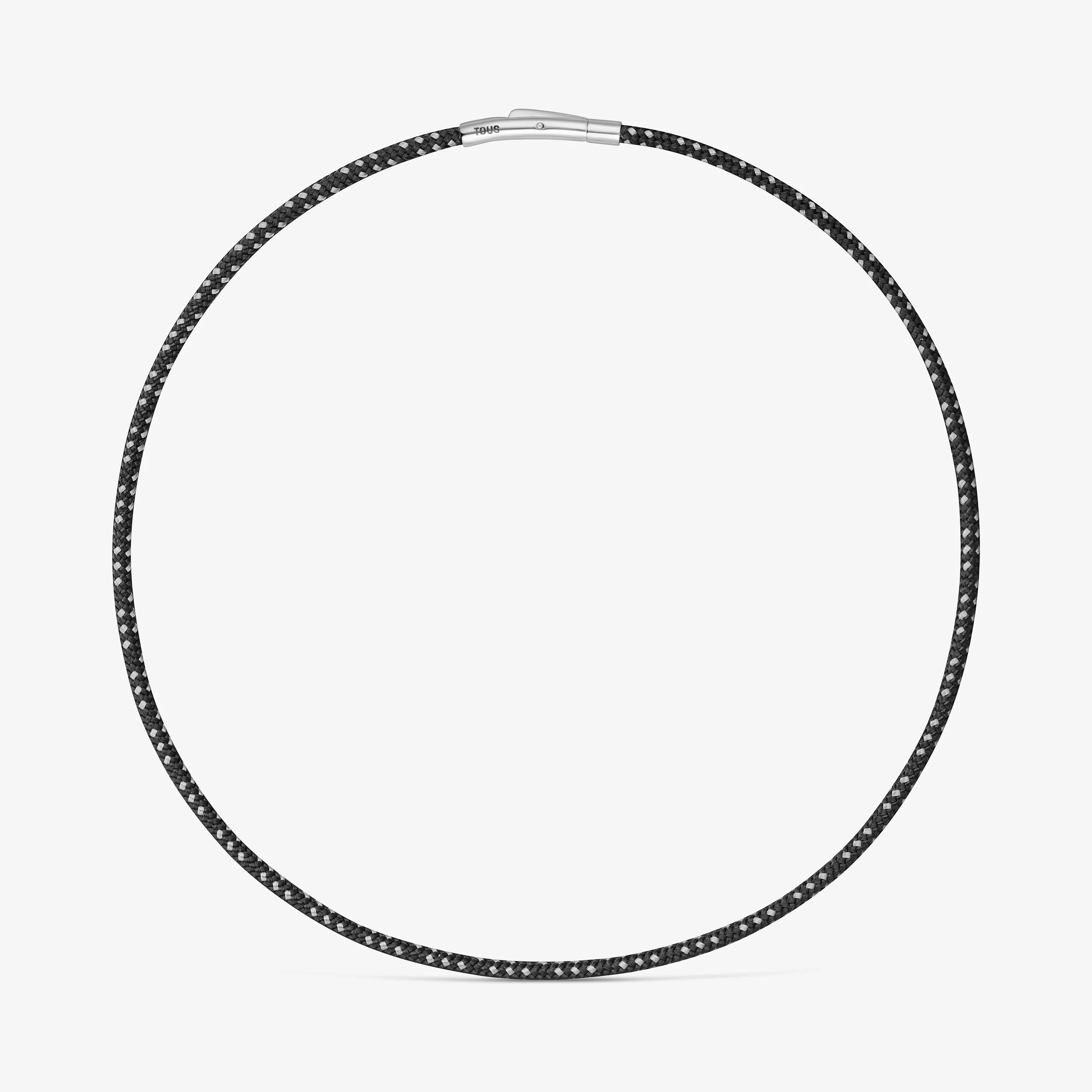 Necklace with black cord and steel TOUS Basics - 1