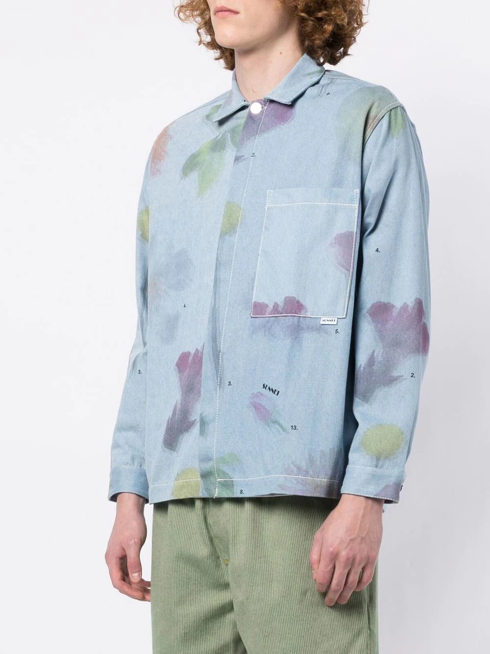 faded floral-print shirt - 3