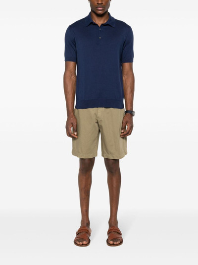 ZEGNA pleated cotton shorts outlook