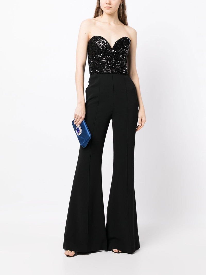 cape-detail sequined jumpsuit 6