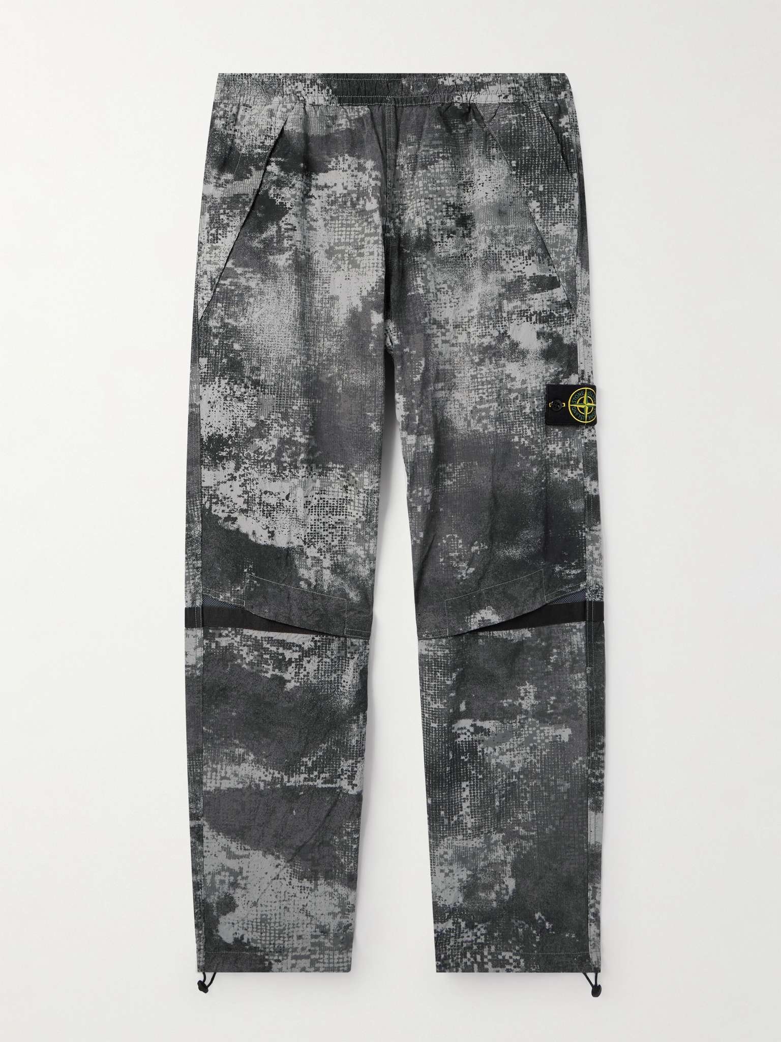 Straight-Leg Logo-Appliquéd Camouflage-Print Shell Trousers - 1